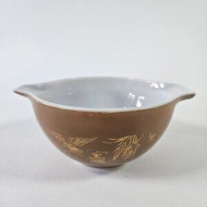 Vintage Pyrex Brown Early American Pattern 1 ½ PT Mixing Bowl 441 USA